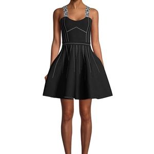 NWOT Maje Relief Reversible Weaved Short Dress